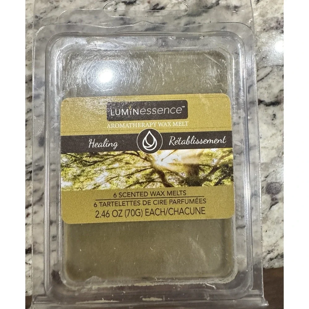Luminessence Wax Melt Bundle Ceramic Warmer 4 Aromatherapy Scented Packs